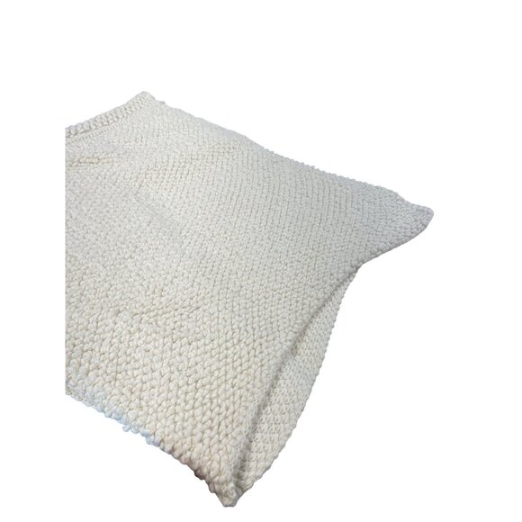 Cocogio womans cream off white cream wool knitted Italian pullover shawl Poncho - Picture 8 of 11